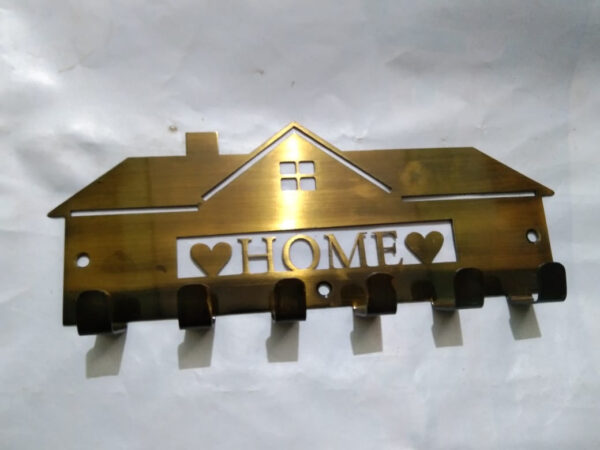 Wall Key Holder - Brass Finish Home Design