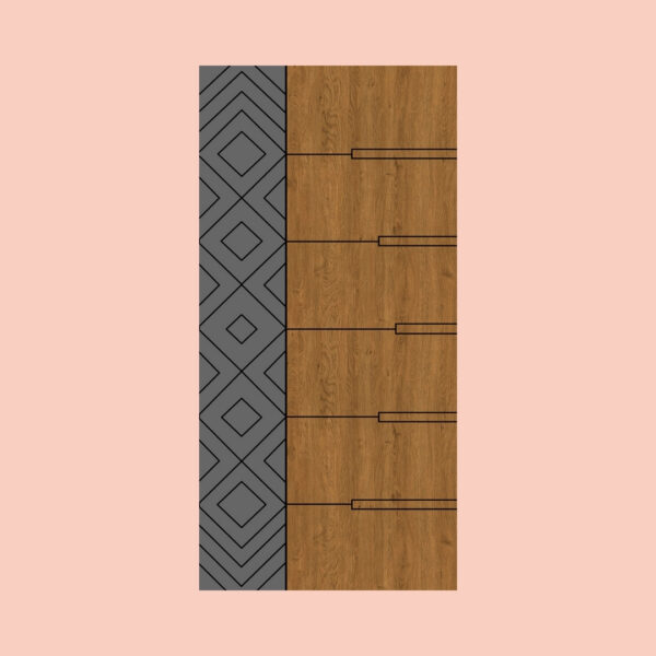 Laminate Grooving Door | Pinewood & Hardwood | Termite Resistant