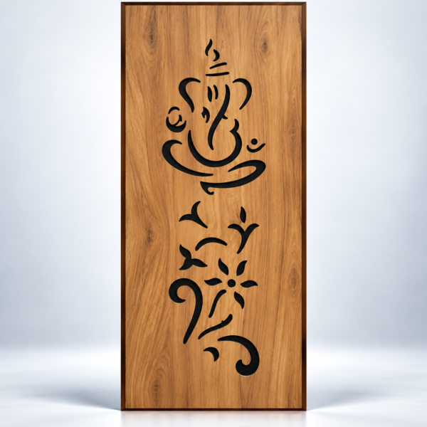 Floral Ganesh Safety Door - BWP Grade