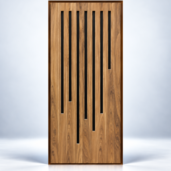 Vertical Lines Safety Door - BWP Grade