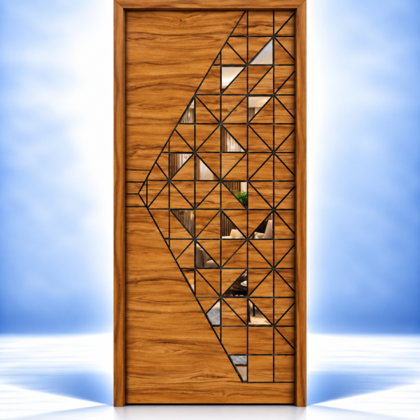 Diagonal Mosaic Cutwork Safety Door - BWP Grade