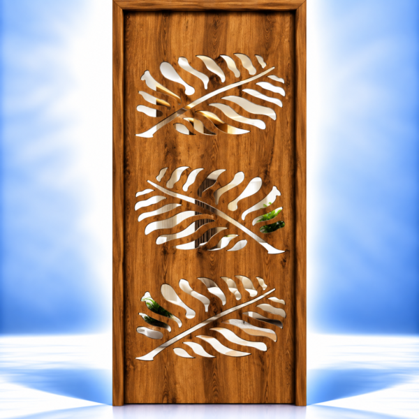 Tropical Leaf Trio Safety Door - BWP Grade