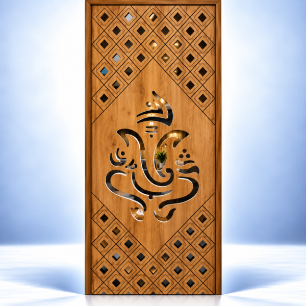 Divine Diamond Ganesha Safety Door - BWP Grade