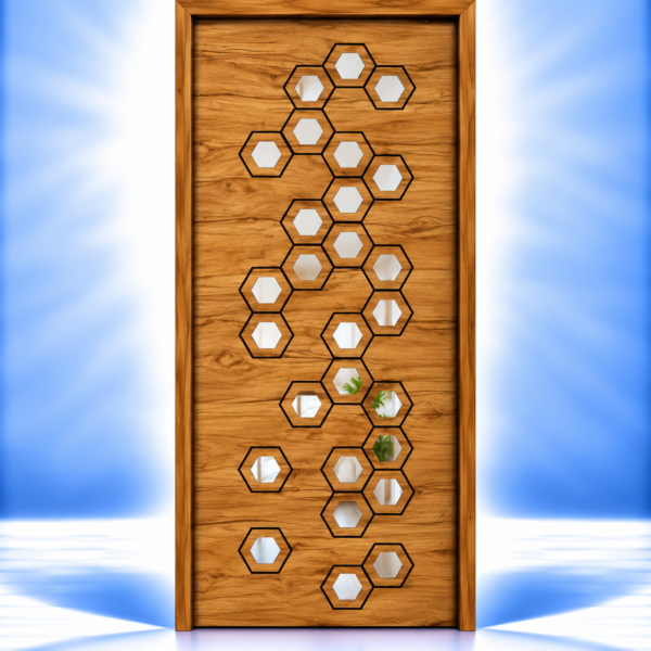 Honeycomb Cascade Cutwork Safety Door - BWP Grade