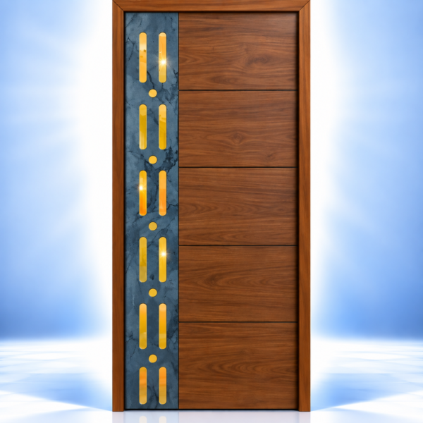Golden Rhythm Acrylic Door