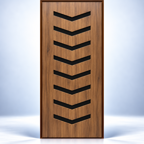 Chevron Cutwork Safety Door - BWP Grade