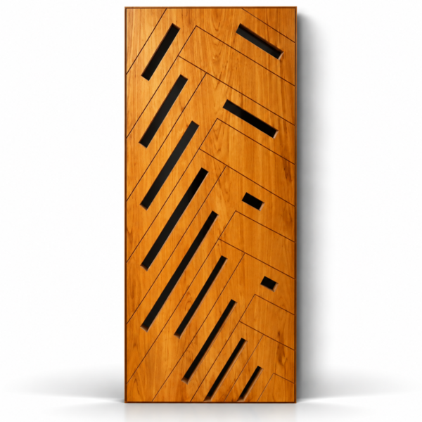 Diagonal Stripes Safety Door - BWP Grade