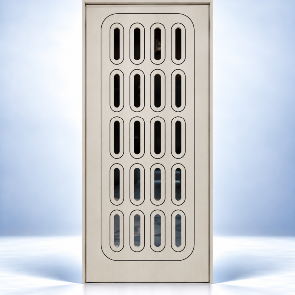 Pillar Grid Safety Door - BWP Grade