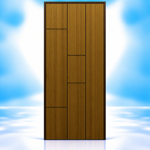 Staggered Plank Mica Door