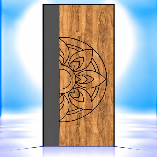 Floral Crest Mica Door