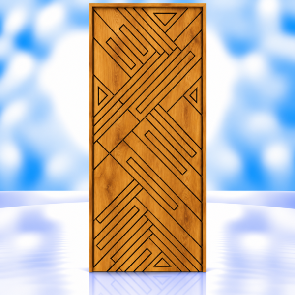 Angular Rhythm Mica Door