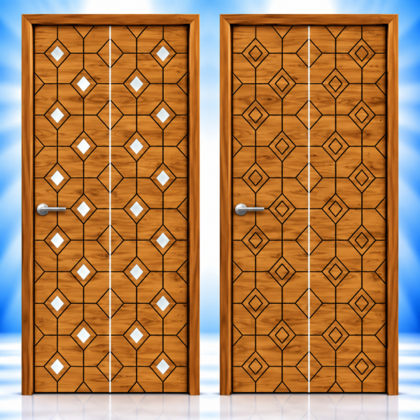 Diamond Grid Combo Door
