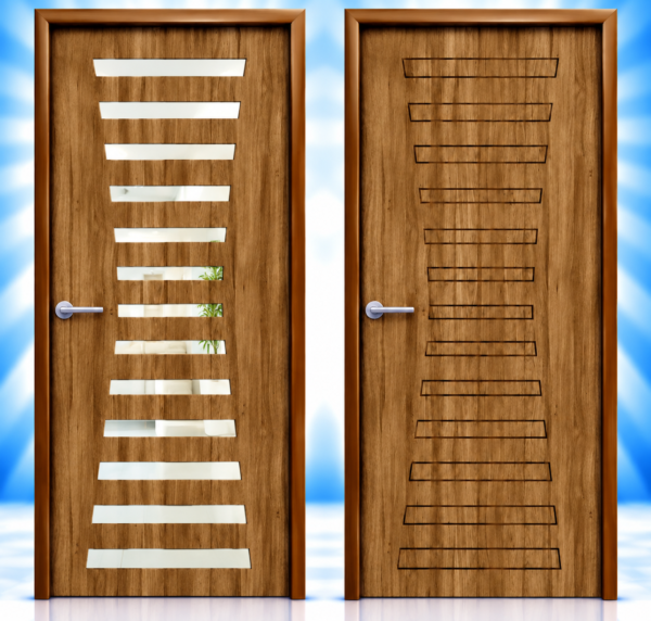Linear Steps Combo Door