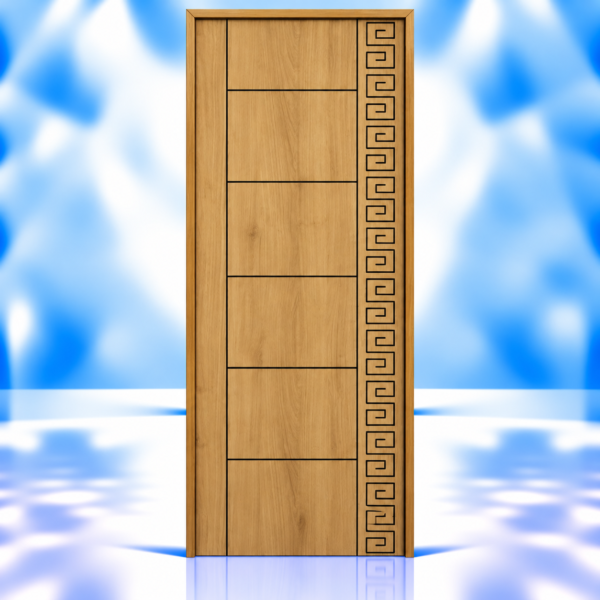 Spiral Border Mica Door