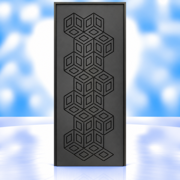 Cuboid Illusion Mica Door